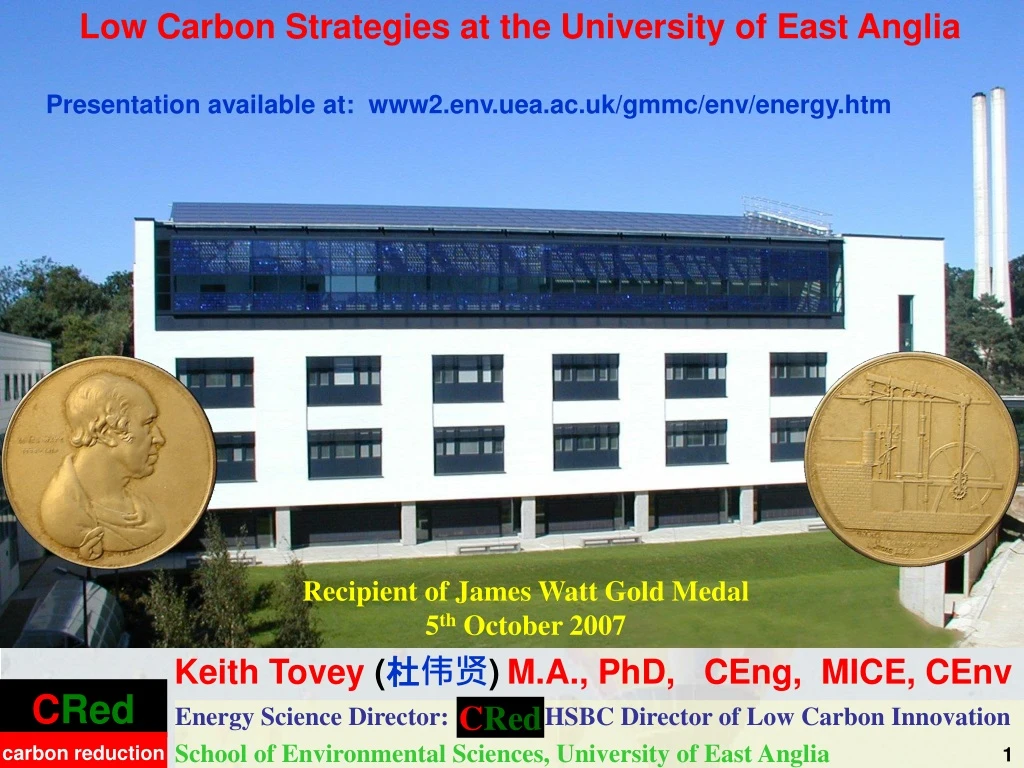 low carbon strategies at the university of east