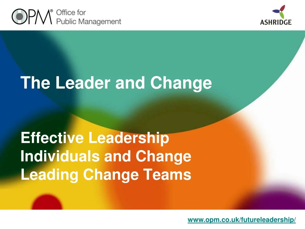 the leader and change