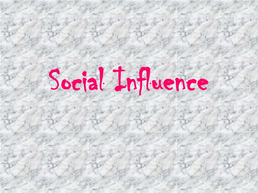 social influence