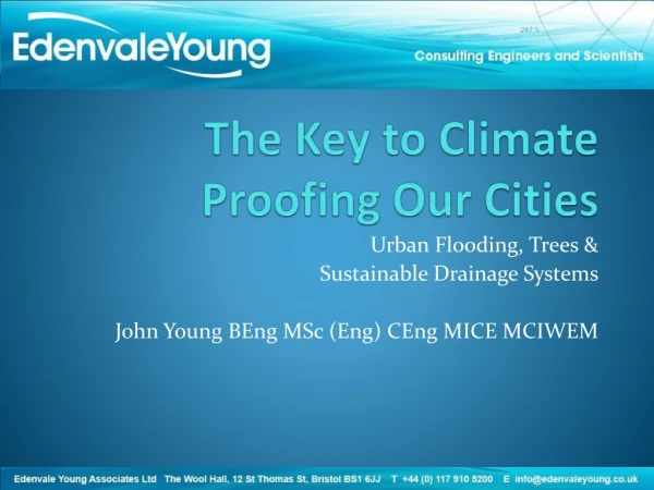 The Key to Climate Proofing Our Cities