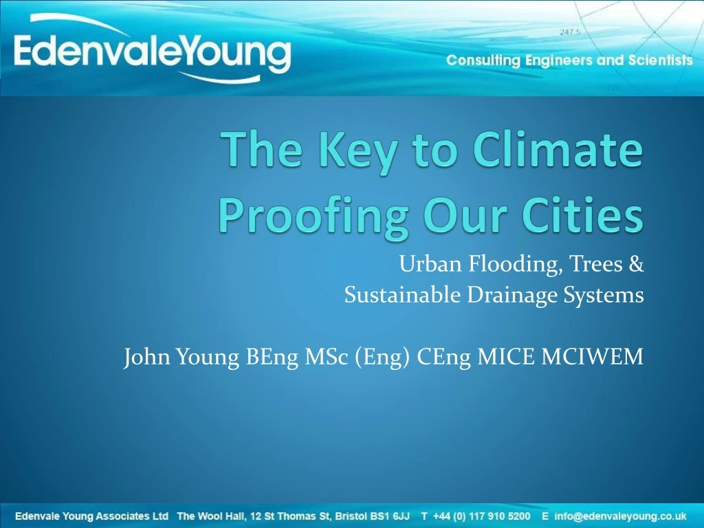 the key to climate proofing our cities