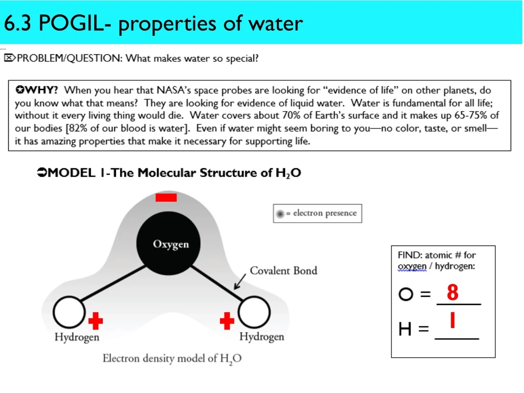 6 3 pogil properties of water