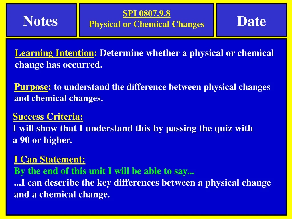 spi 0807 9 8 physical or chemical changes