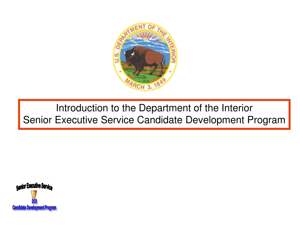 introduction to the department of the interior