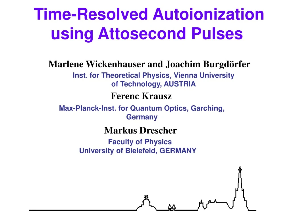 time resolved autoionization using attosecond pulses