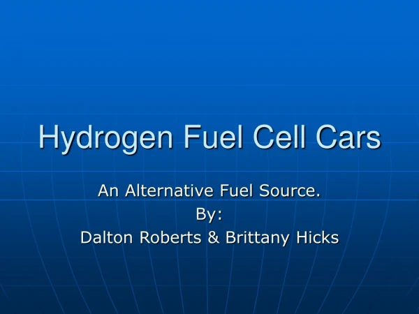 Hydrogen Fuel Cell Cars
