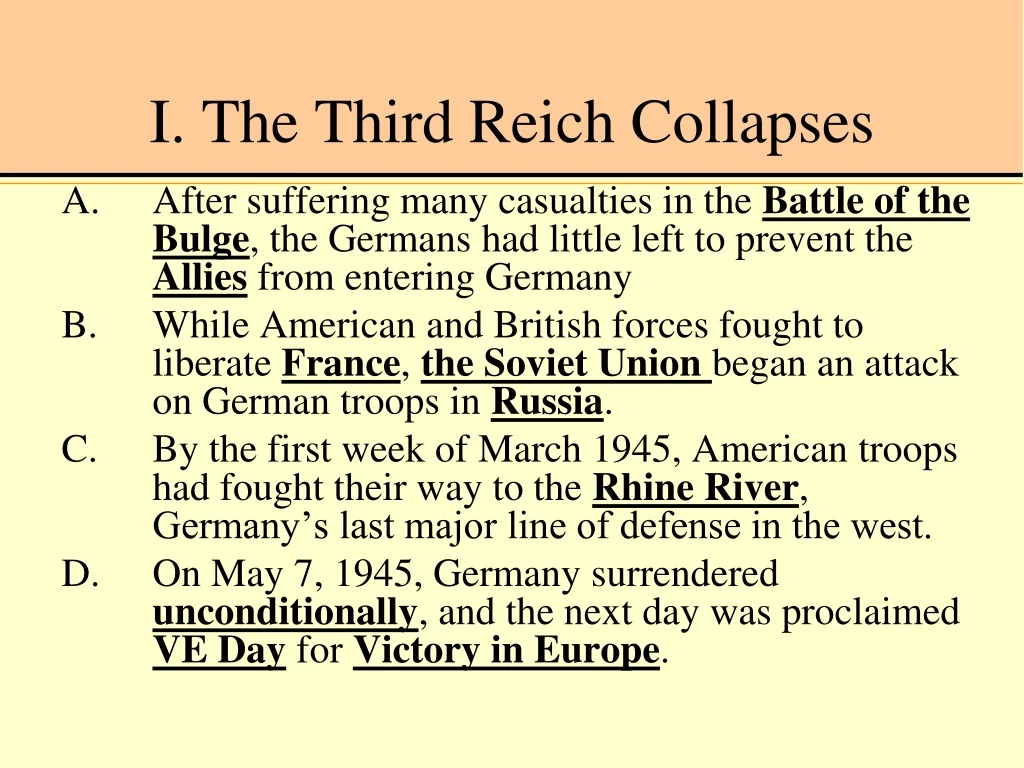 i the third reich collapses