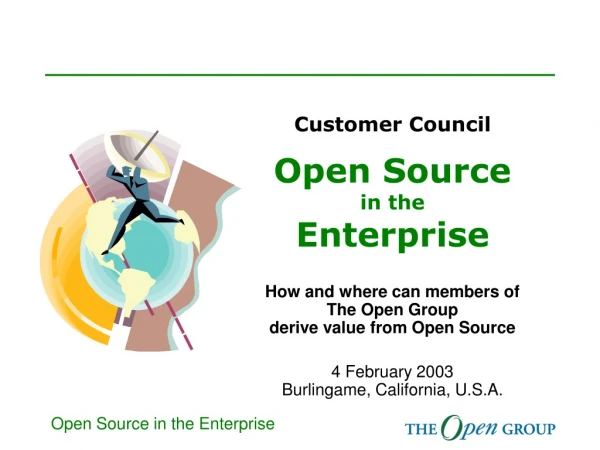 Customer Council Open Source in the Enterprise