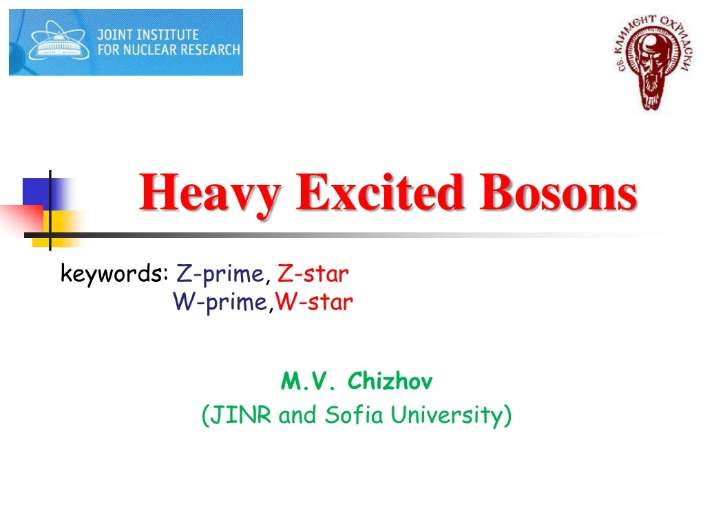 heavy excited bosons