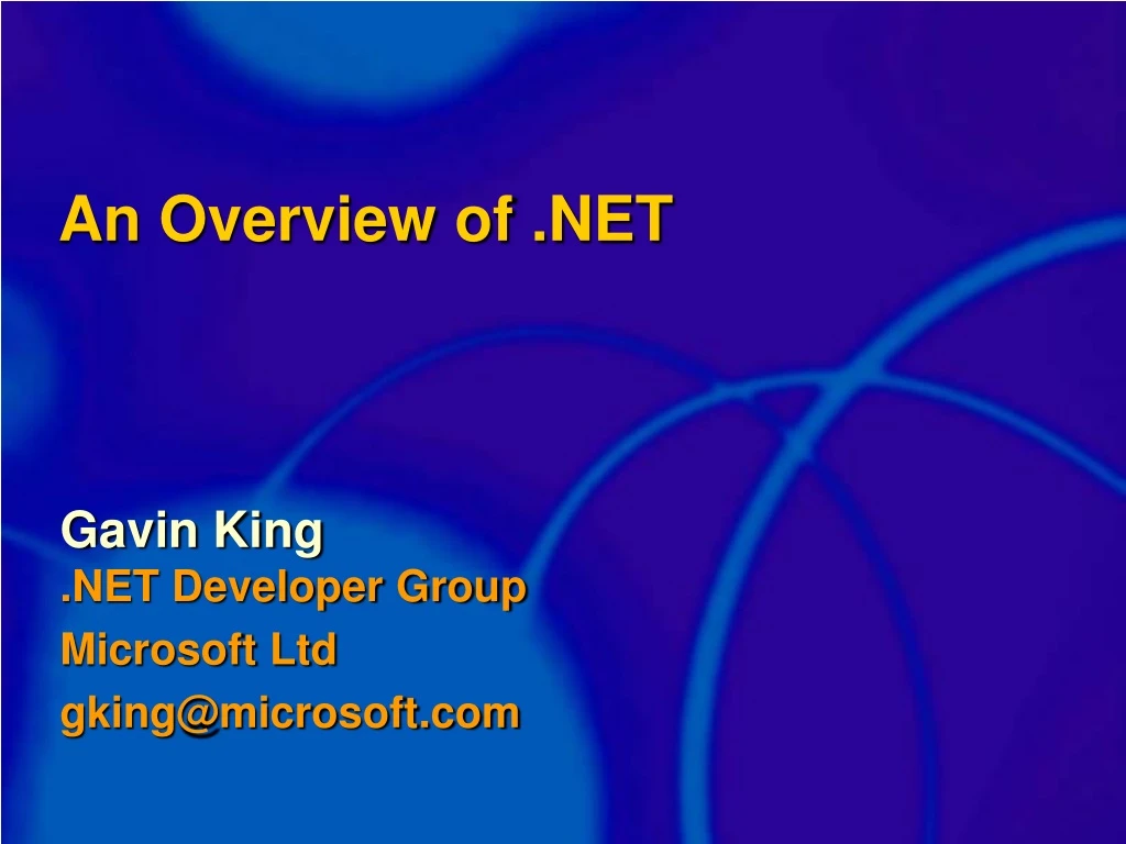 an overview of net