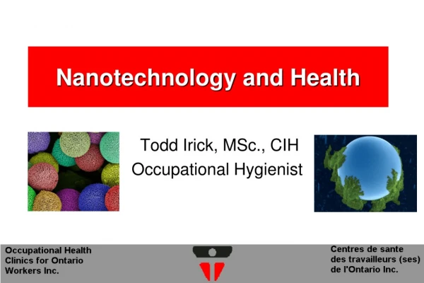 Nanotechnology and Health
