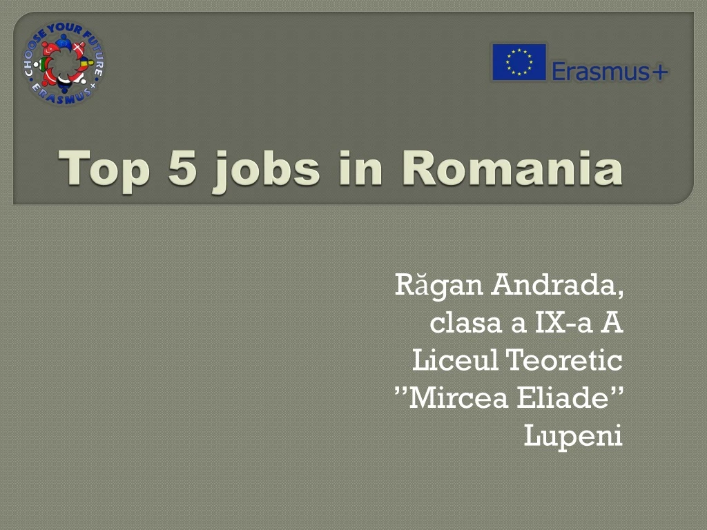 top 5 jobs in romania