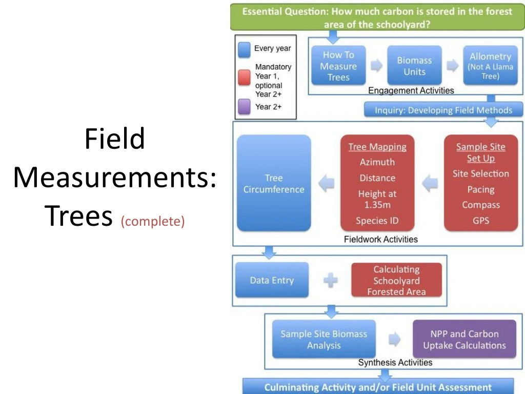 field measurements trees complete
