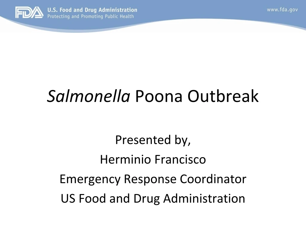 salmonella poona outbreak