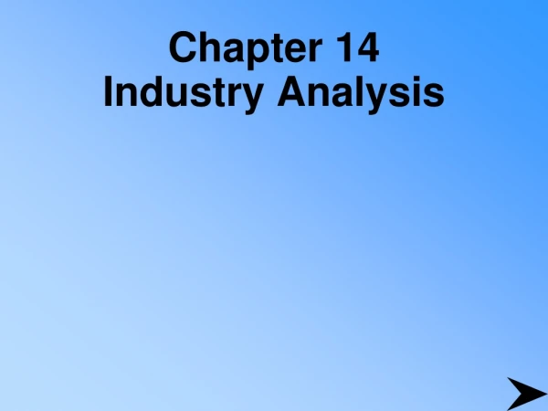 Chapter 14 Industry Analysis