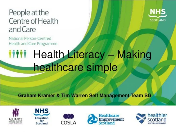 Health Literacy – Making healthcare simple