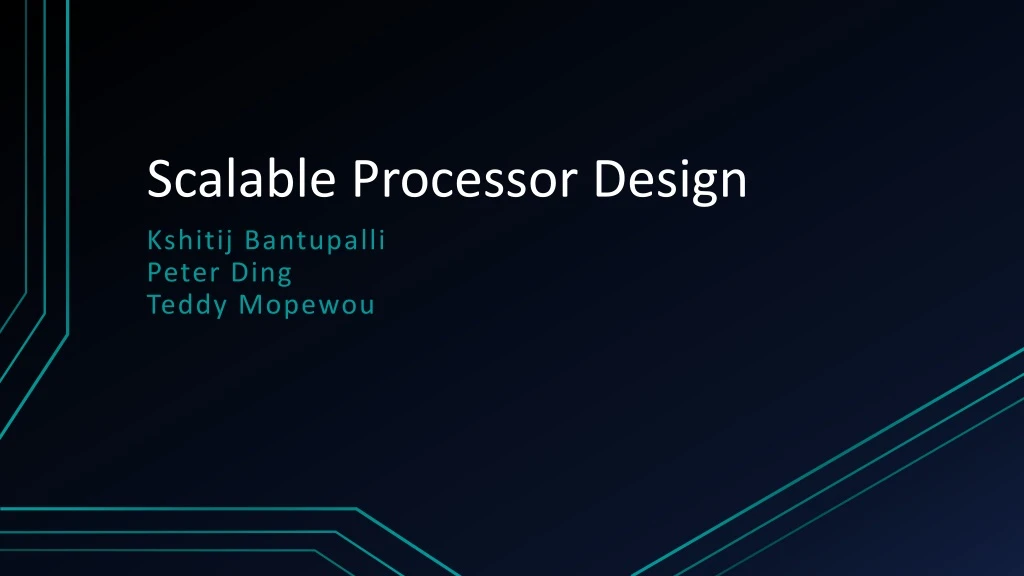 scalable processor design
