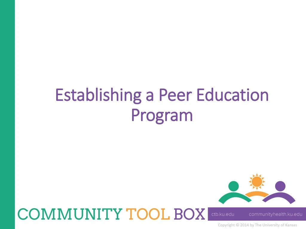 establishing a peer education program