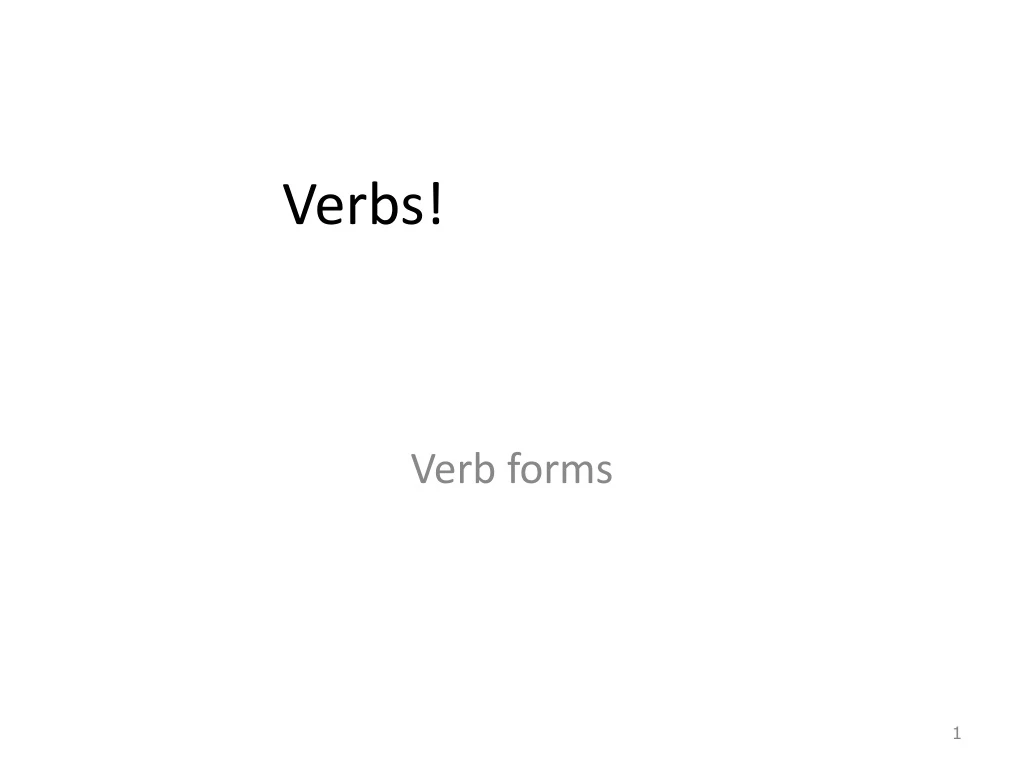 verbs