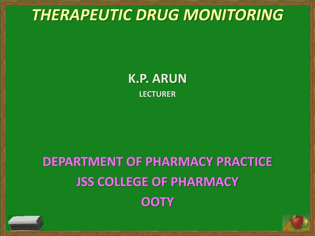 therapeutic drug monitoring