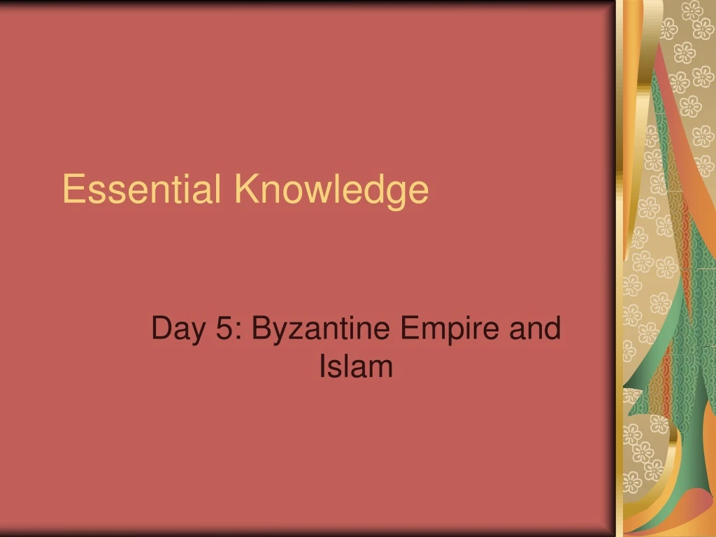 essential knowledge