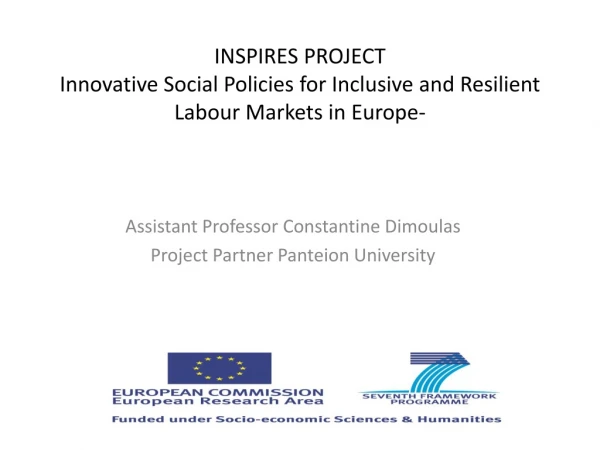 INSPIRES PROJECT  Innovative Social Policies for Inclusive and Resilient Labour Markets in Europe-