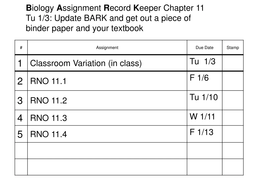 b iology a ssignment r ecord k eeper chapter