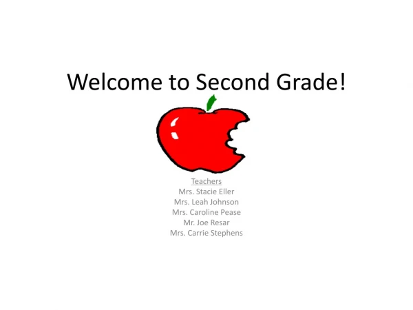 Welcome to Second Grade!