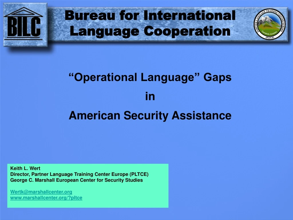 bureau for international language cooperation