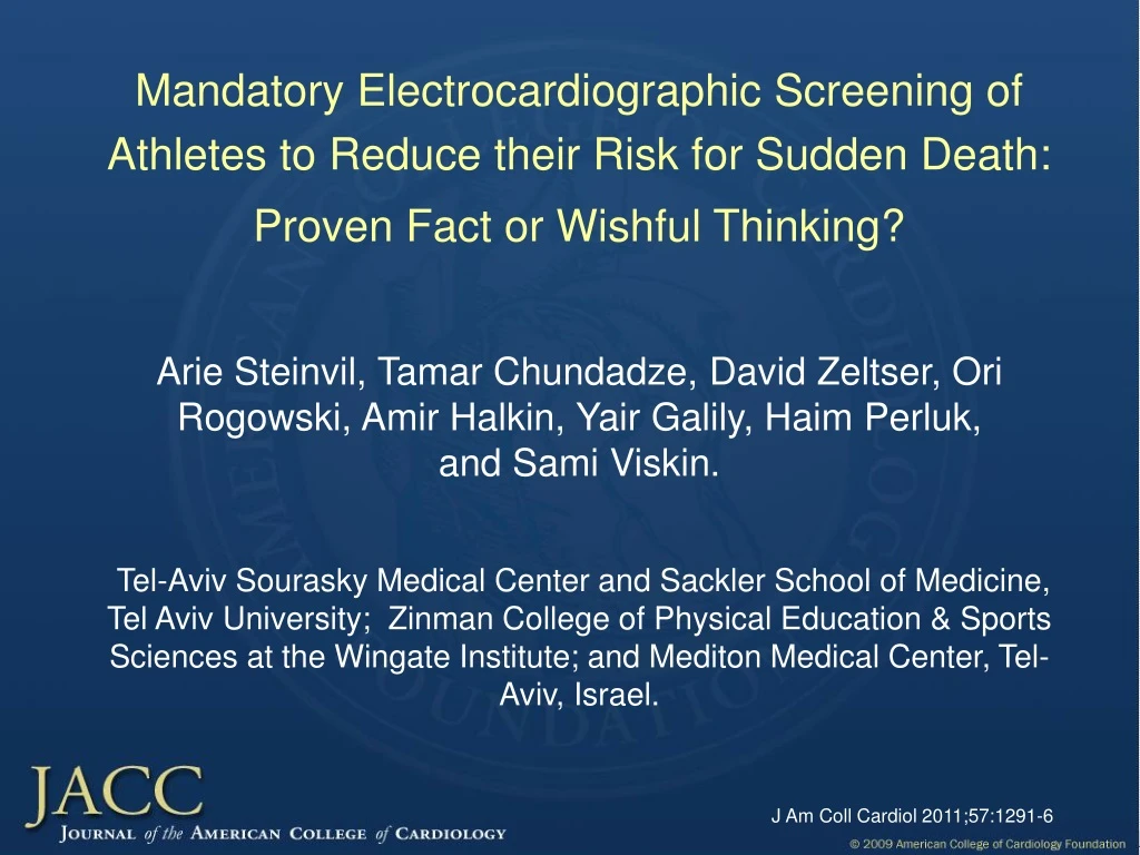 mandatory electrocardiographic screening