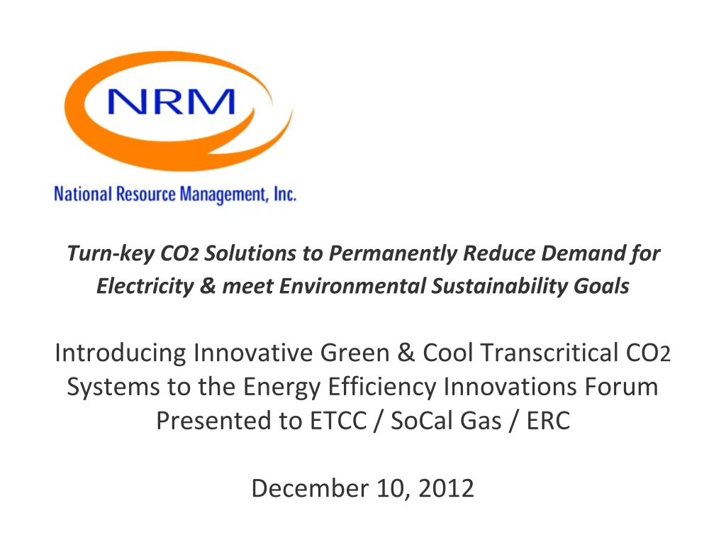 turn key co 2 solutions to permanently reduce