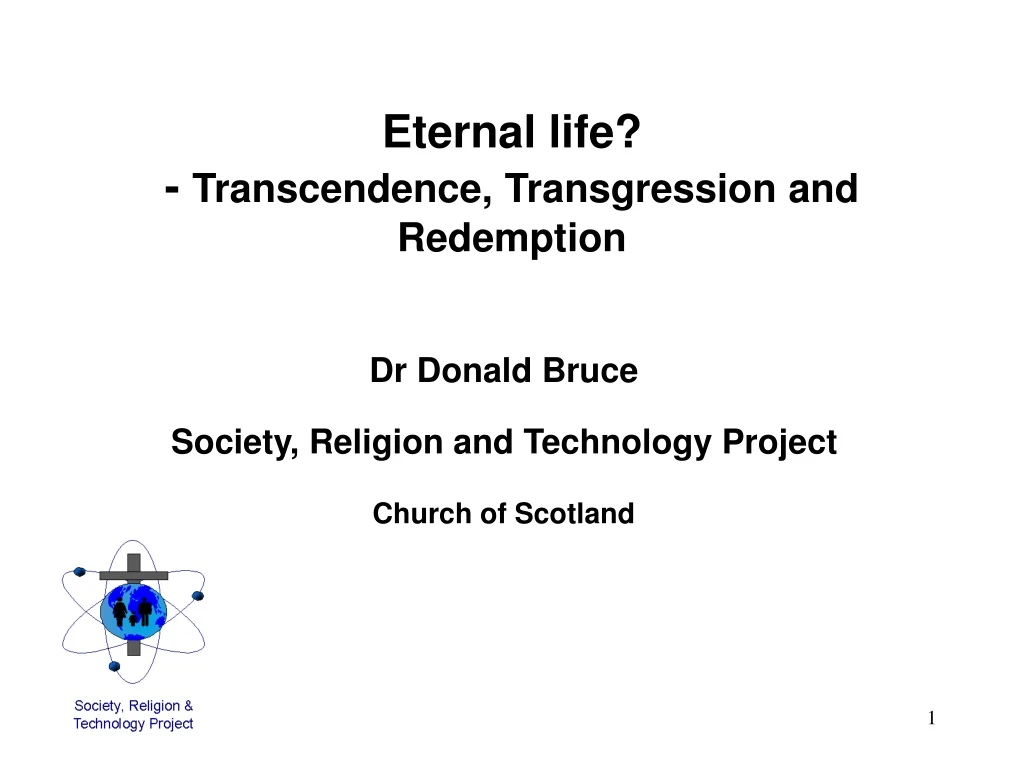 eternal life transcendence transgression and redemption