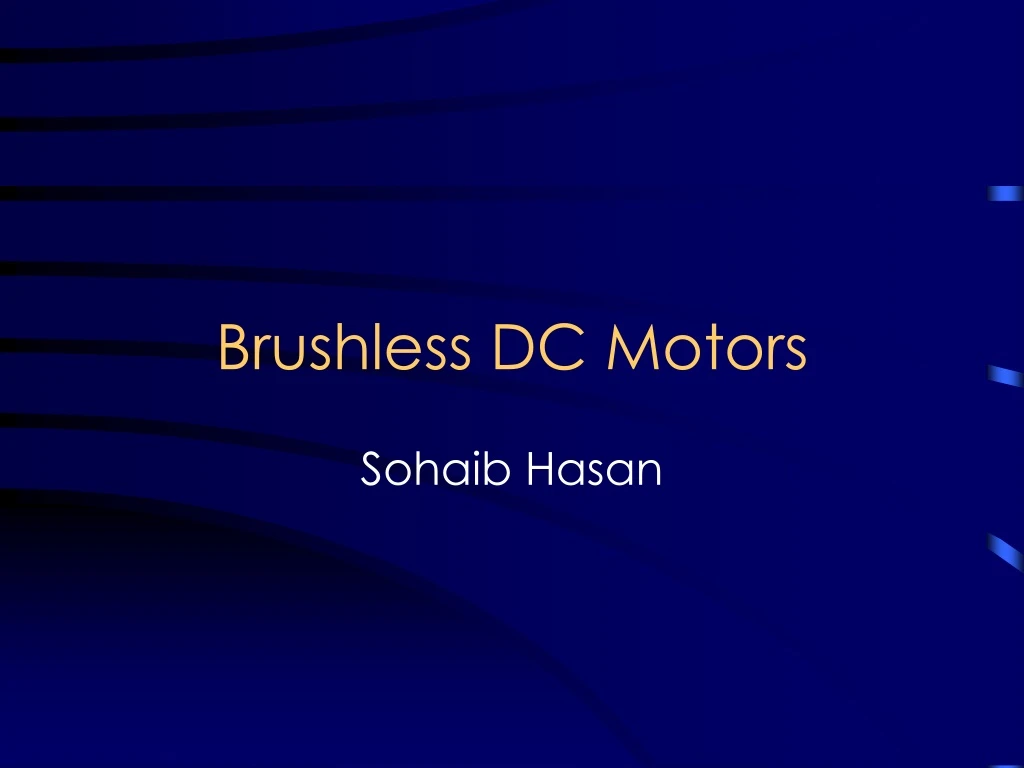 brushless dc motors