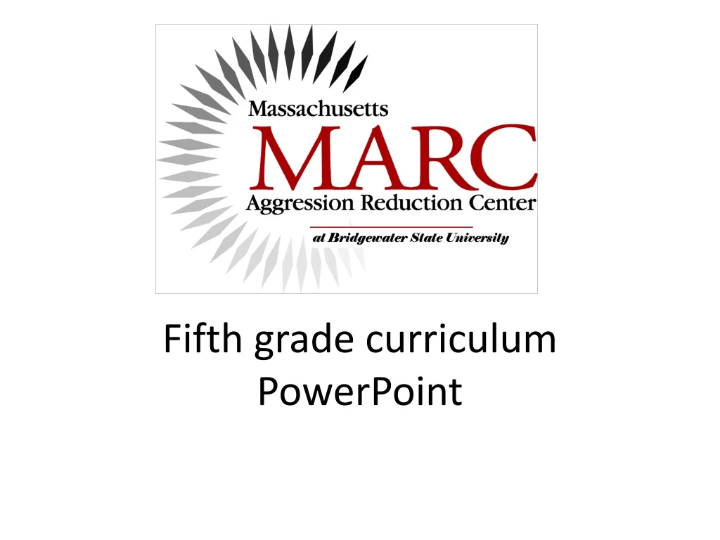 fifth grade curriculum powerpoint