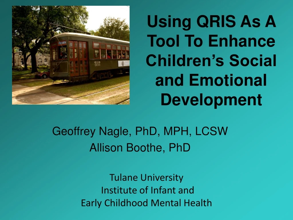 using qris as a tool to enhance children s social