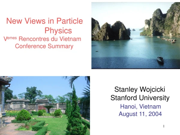 New Views in Particle Physics  V emes  Rencontres du Vietnam         Conference Summary
