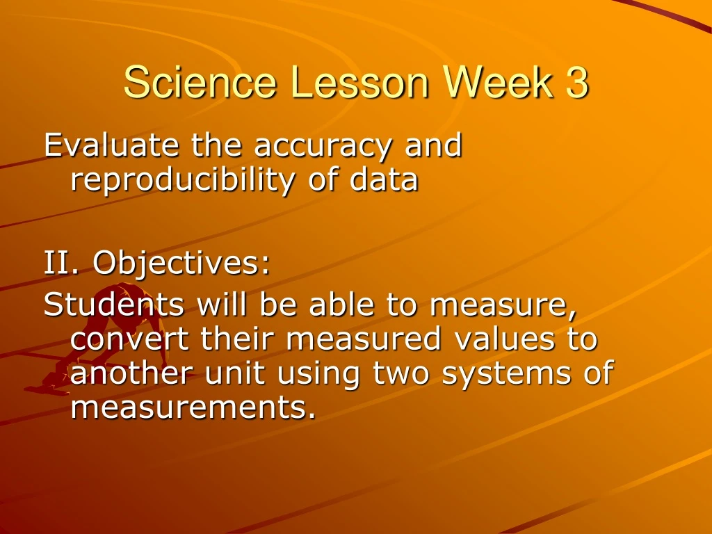 science lesson week 3