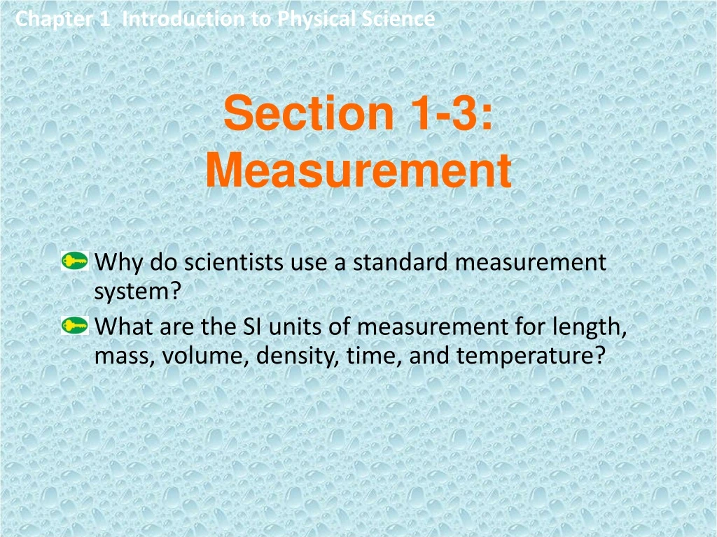 section 1 3 measurement