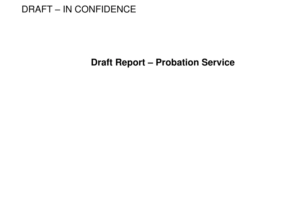 draft report probation service