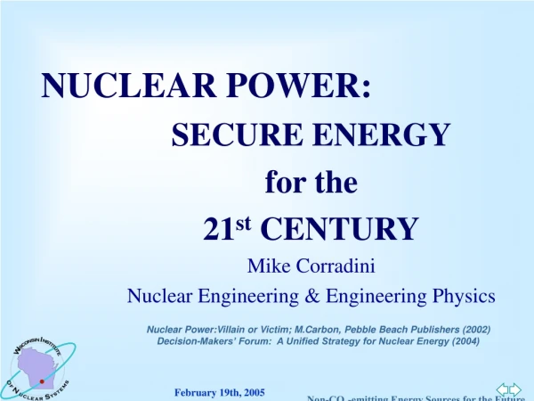 NUCLEAR POWER: