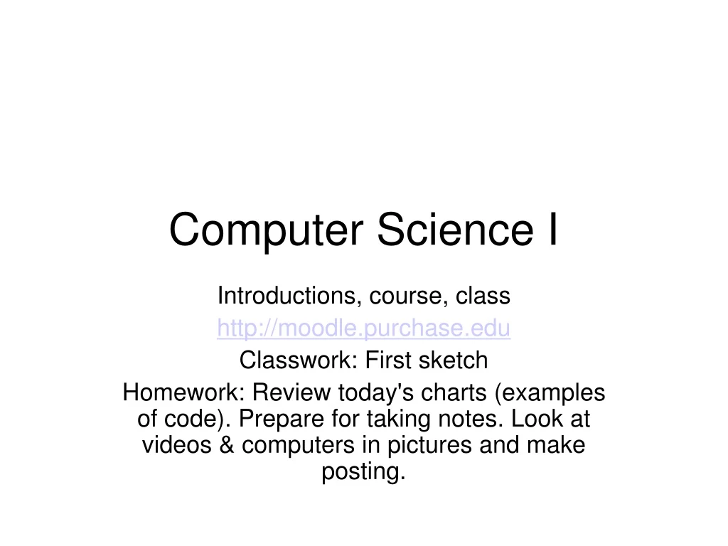 computer science i