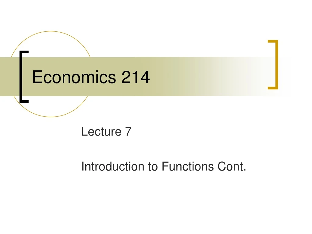 economics 214