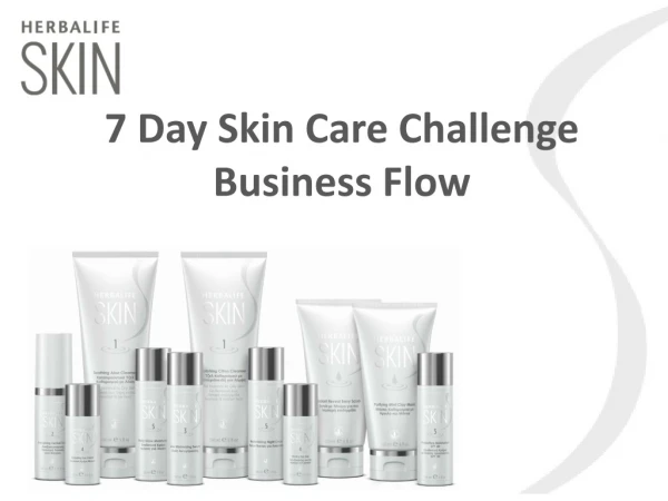 7 Day Skin Care Challenge Business Flow