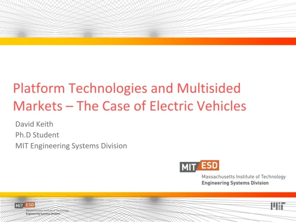 Platform Technologies and Multisided Markets – The Case of Electric Vehicles
