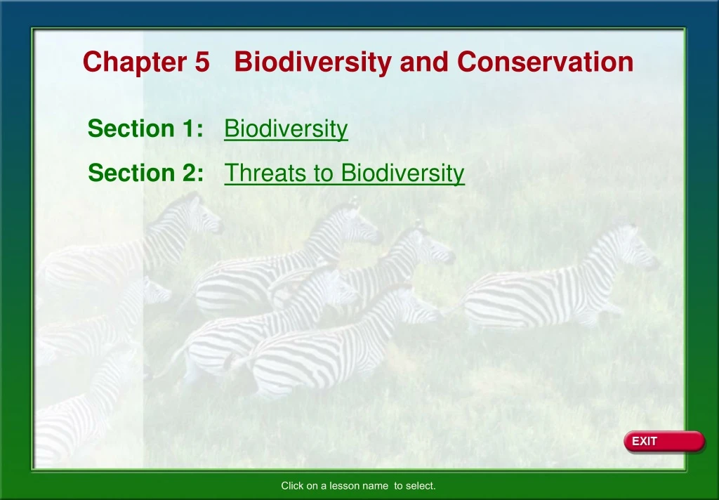 chapter 5 biodiversity and conservation
