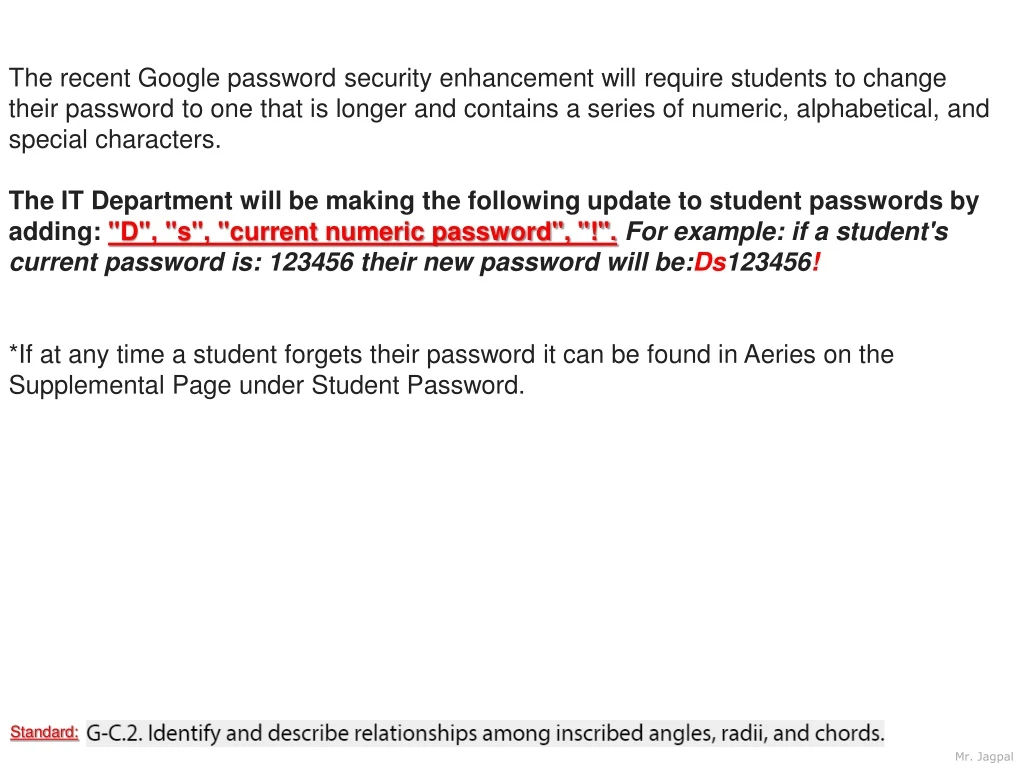the recent google password security enhancement