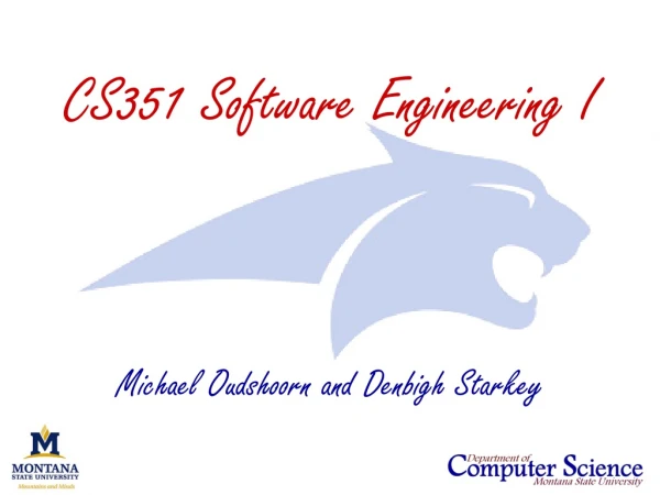 CS351 Software Engineering I