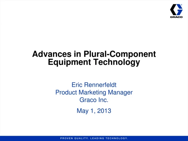 Advances in Plural-Component Equipment Technology