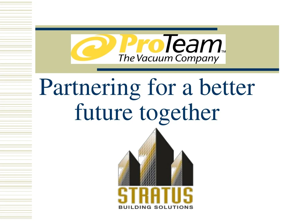 partnering for a better future together