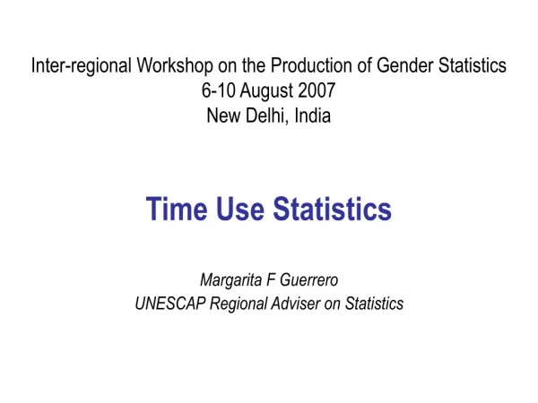 Time Use Statistics